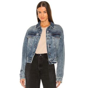Revolve SER.O.YA Organic Cotton Cleo Denim Jacket in Sharon NWOT Small